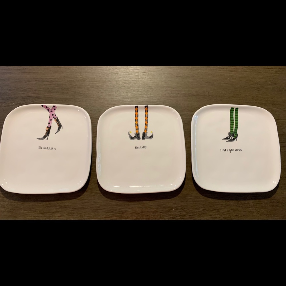 Rae Dunn Witches Feet Plates